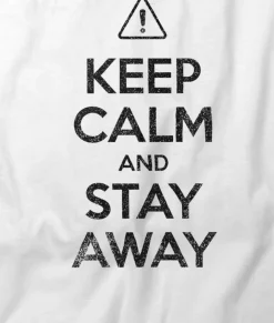Tops>Nayked Apparel Women'S Ridiculously Soft 100% Cotton Graphic Tee | Keep Calm And Stay Away