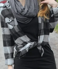Tops>Nayked Apparel Women'S Ridiculously Soft Flannel Boyfriend Shirt