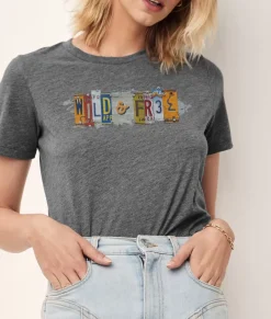 Tops>Nayked Apparel Women'S Ridiculously Soft Lightweight Graphic Tee | Wild & Free