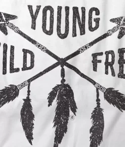 T-Shirts>Nayked Apparel Women'S Ridiculously Soft Lightweight Graphic Tee | Young Wild Free