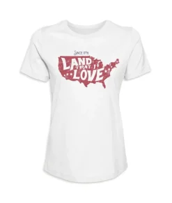 T-Shirts>Nayked Apparel Women'S Ridiculously Soft Lightweight Graphic Tee | Land That I Love