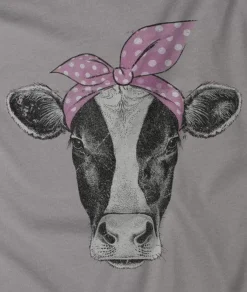 Tops>Nayked Apparel Women'S Ridiculously Soft Graphic Tee | Cow