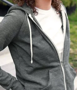 Hoodies & Sweatshirts>Nayked Apparel Women'S Ridiculously Soft Recycled Fleece Full-Zip Hoodie