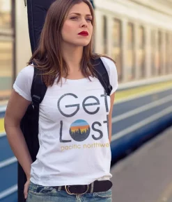 Tops>Nayked Apparel Women'S Ridiculously Soft Graphic Tee | Get Lost