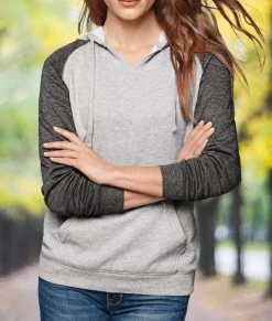 Hoodies & Sweatshirts>Nayked Apparel Women'S Ridiculously Soft Raglan Fleece Hoodie