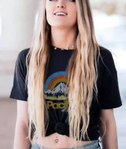 Tops>Nayked Apparel Women'S Ridiculously Soft Graphic Tee | Pacific Northwest