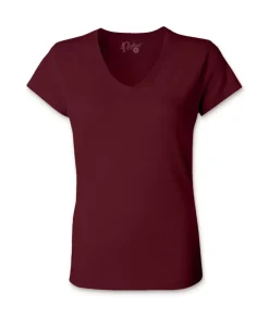 T-Shirts>Nayked Apparel Women'S Ridiculously Soft 100% Cotton Fitted V-Neck T-Shirt
