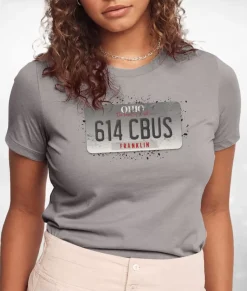 Tops>Nayked Apparel Women'S Ridiculously Soft Lightweight Graphic Tee | 614 Cbus