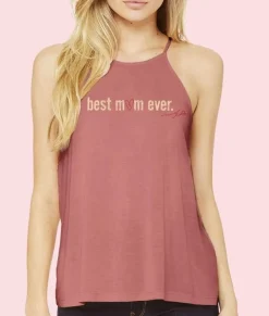 Tops>Nayked Apparel Women'S Ridiculously Soft High Neck Graphic Tank | Best Mom Ever