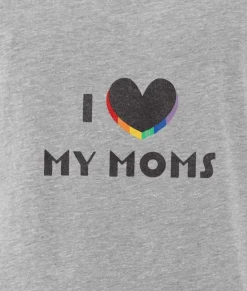 Tops>Nayked Apparel Women'S Ridiculously Soft Vintage Oversized Graphic Tee | I Love My Moms