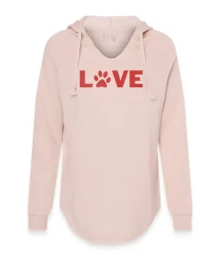 Hoodies & Sweatshirts>Nayked Apparel Women'S Ridiculously Soft Wave Wash Valentine'S Day Graphic Hoodie | Love My Pet
