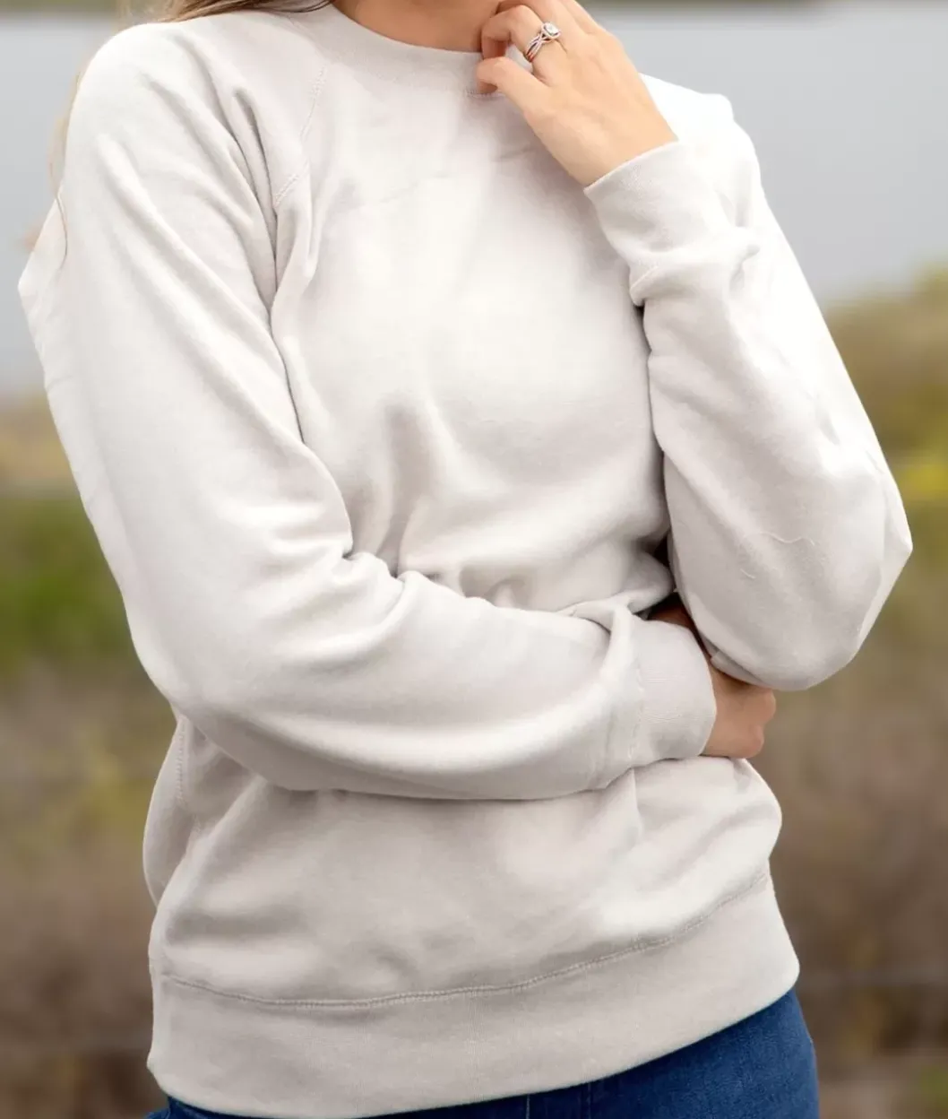 Tops>Nayked Apparel Women'S Ridiculously Soft Boyfriend Raglan Pullover
