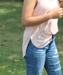 Tops>Nayked Apparel Women'S Ridiculously Soft Lightweight Flowy Tank Top With Side Slits