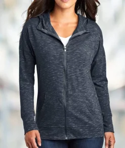 Outerwear>Nayked Apparel Women'S Ridiculously Soft Lightweight Full-Zip Hoodie