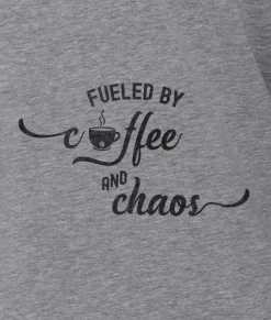 Tops>Nayked Apparel Women'S Ridiculously Soft Midweight Graphic Tee | Fueled By Coffee And Chaos