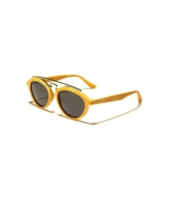 Accessories>Nayked Apparel Women'S Round Wood Sunglasses, Lifetime Guarantee